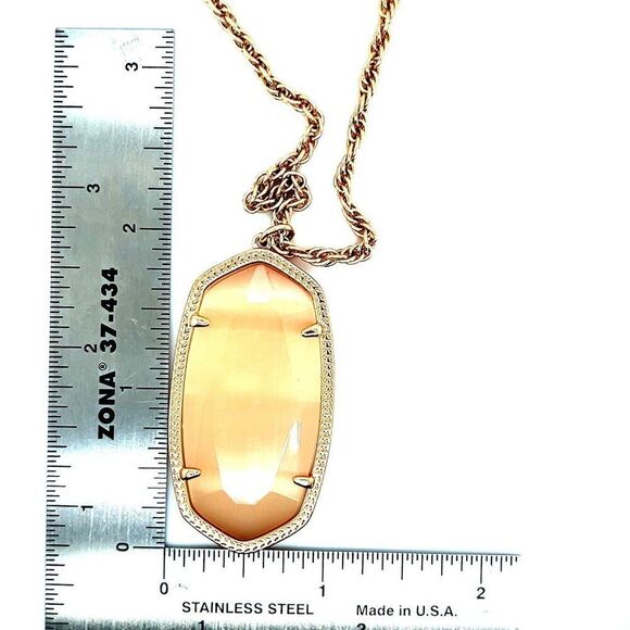 Kendra Scott Pink Stone Necklace - Picture 5 of 5